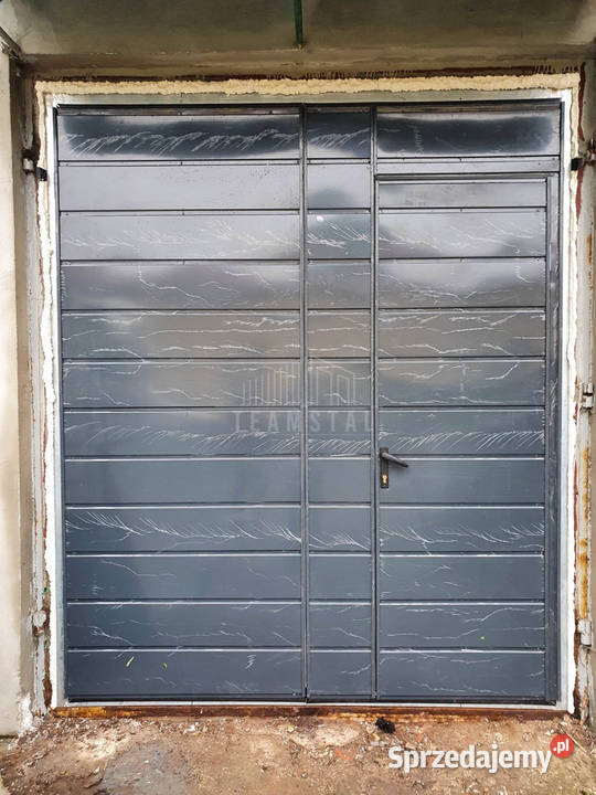 Bramy garażowe na wymiar dwuskrzydłowe ocieplone Lubin