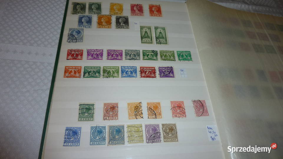 Album starych znaczków Holandia Norwegia małopolskie Bukowno
