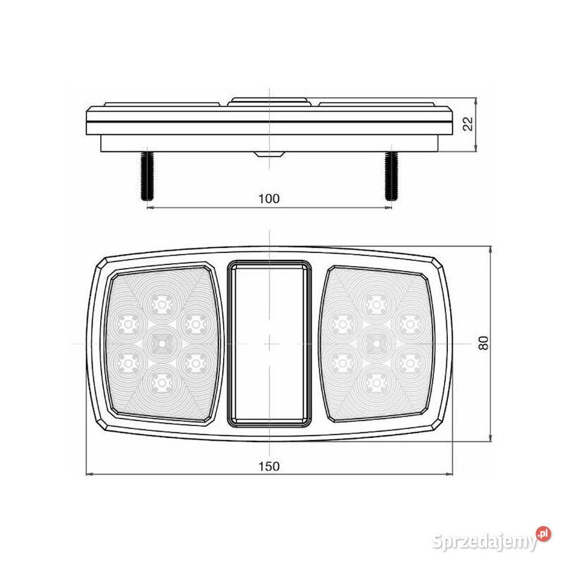 Tylne światło prawe LED 12V 84678