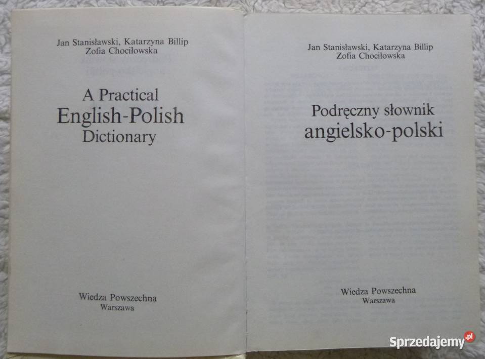 Podręczne słowniki polskoangielski i twarda Warszawa sprzedam