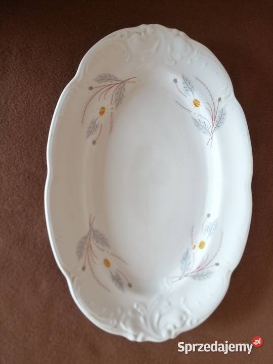 Półmisek porcelanowy WAŁBRZYCHpatera 33x23 Łódź