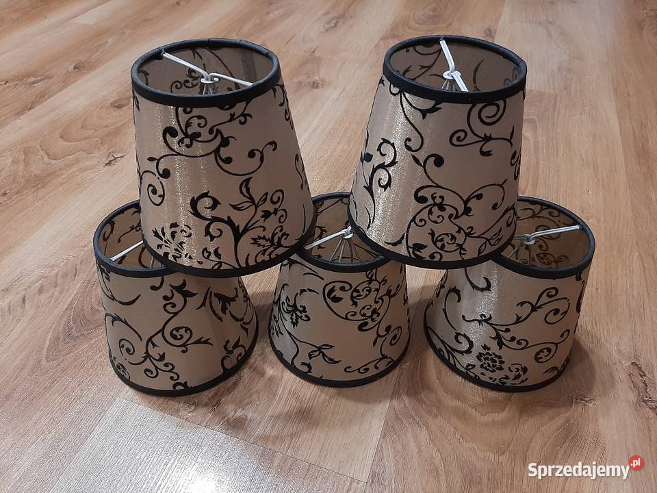 Lampa żyrandol mosiężny ozdobne klosze artabażur odcienie brązowego śląskie Chorzów sprzedam