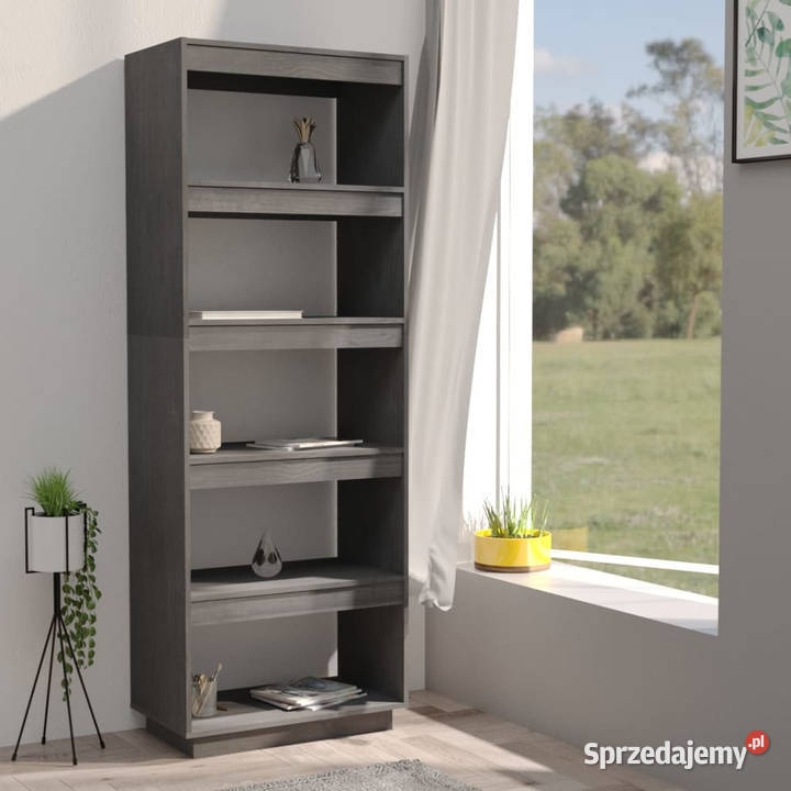 Regał na książkiprzegroda szary 60x35x167 Regały Warszawa