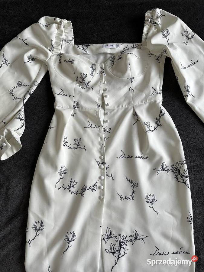 Elegancka sukienka OneOne rozmiar M kwiatowy Spódnice i sukienki Warszawa sprzedam
