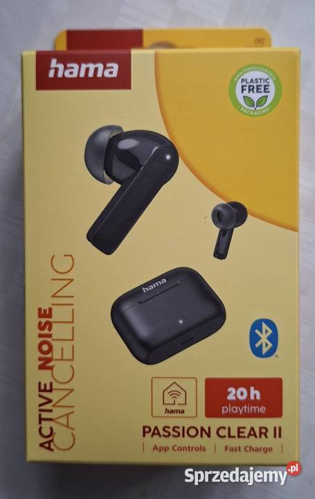Słuchawki dokanałowe HAMA Passion Clear II ANC mazowieckie Małkinia Górna sprzedam