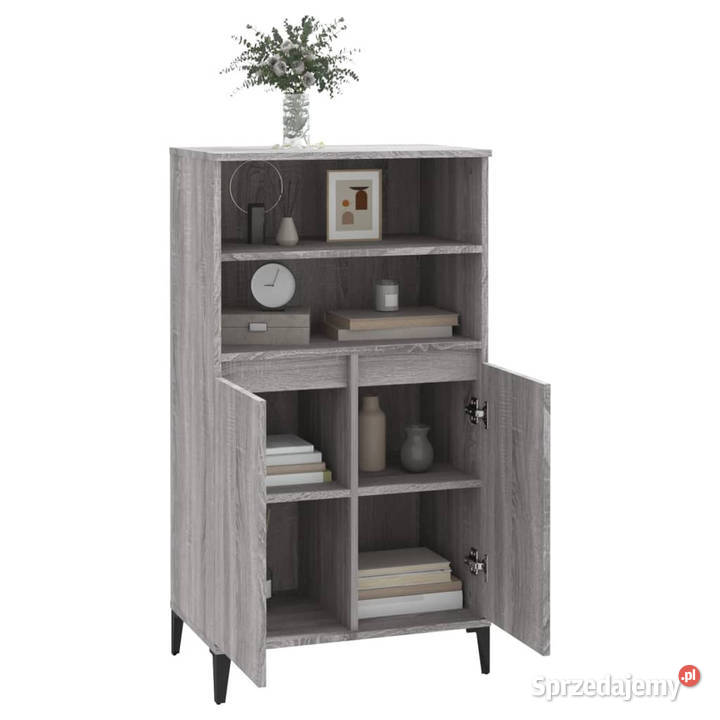 Wysoka szafka szary dąb sonoma 60x36x110 Warszawa