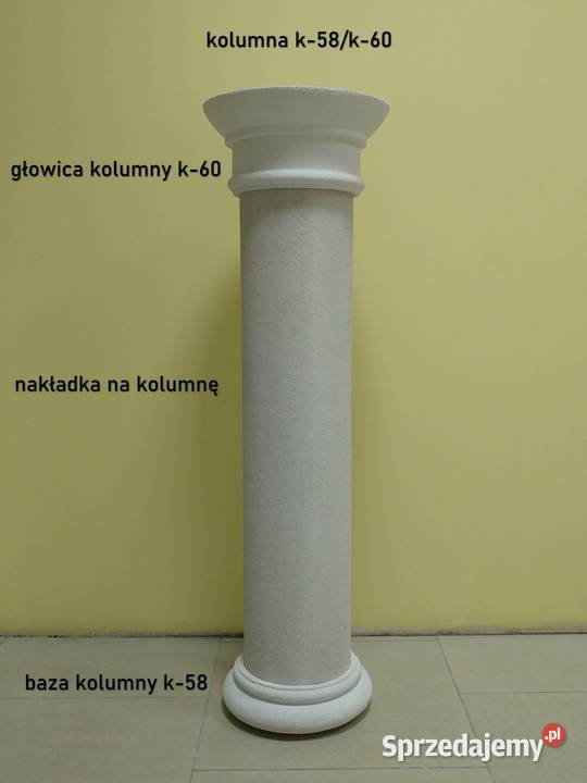 baza kolumny styropianowa pokrywana k58 średnica Koszalin