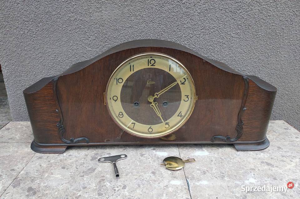 118 Stary zegar bufetowy niemiecki Emes sprawny Tczew