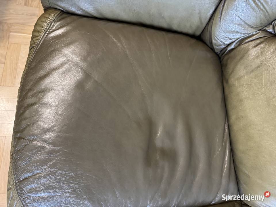 Sofa z czasów PRL skórzana lata 80 te 20 w antyk