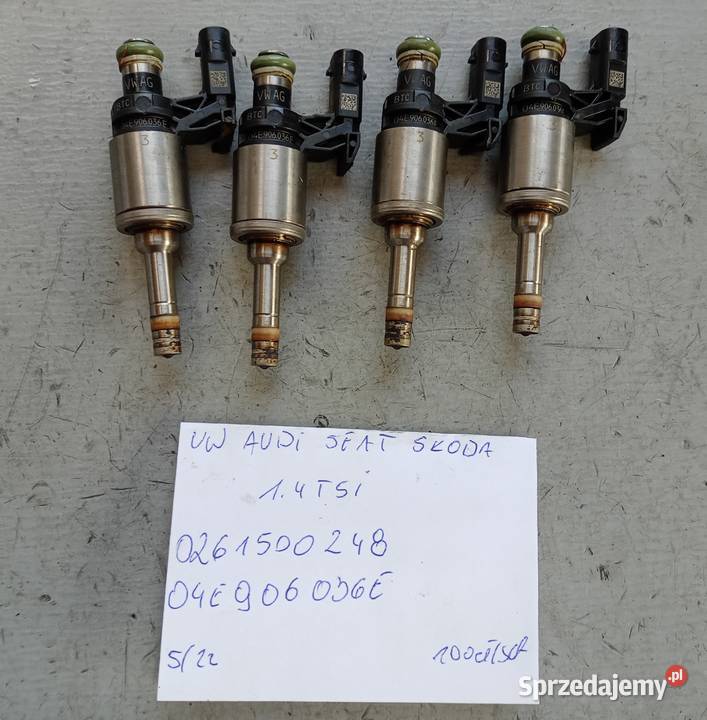 Sprawdzony wtryskiwacz VW 12 14 TFSI 0261500248 Silniki i osprzęt świętokrzyskie Suchedniów