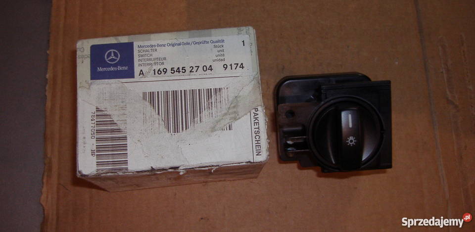 MERCEDES W169 W245 WŁĄCZNIK ŚWIATEŁ A1695452704 śląskie Katowice sprzedam