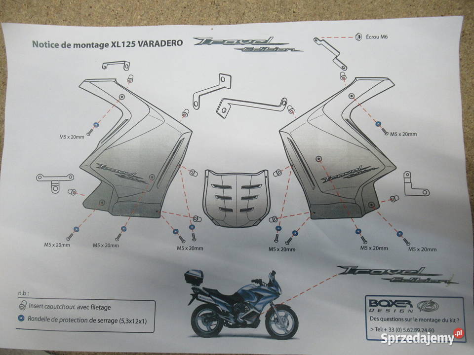 Zestaw TRAVEL EDITION do Hondy Varadero 125 2007 Szczecin