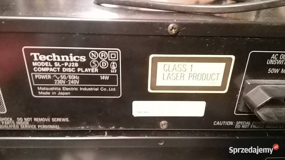 Technics Compact Disc Player SLPG 440A Radom