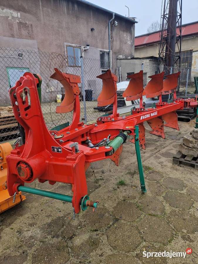Pług Popokazowy obracalny obrotowy Agromasz POR Wałcz