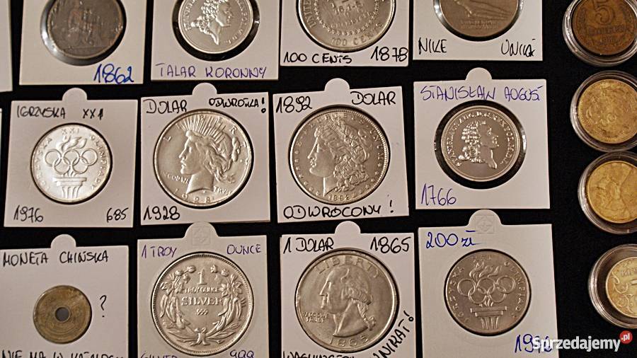 Kolekcja monet zbiór numizmatów kolekcjonera wielkopolskie