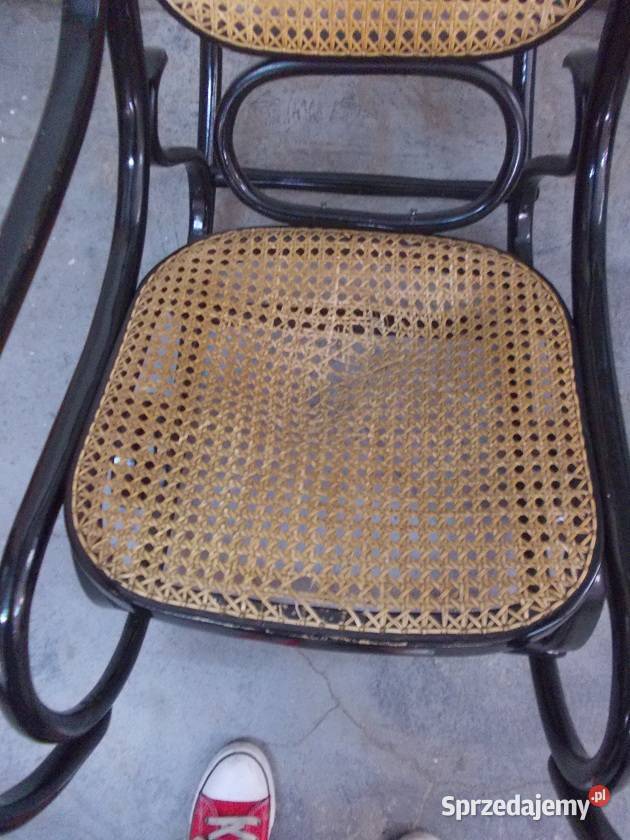 Stary Polski fotel bujany Dom i Ogród Bielsko-Biała