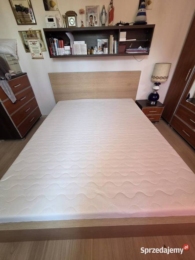 Łóżko ikea malm 4 pojemniki 160x200 materac Końskie sprzedam