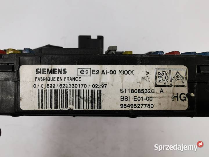 Moduł BSI Skrzynka Bezpieczników Peugeot 206 Wyszków