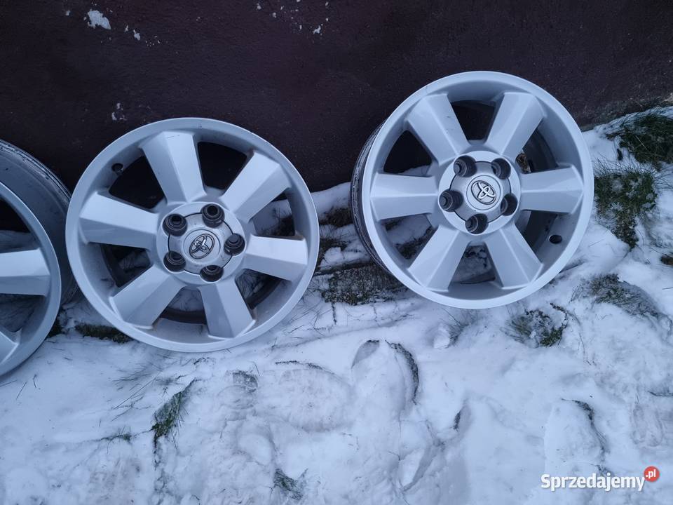oryginalne alu toyota r16 65cala et45 aluminiowe