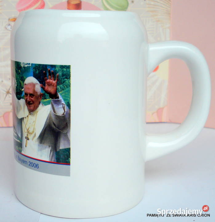 Kufel Porcelanowy Papież Benedykt Browar Wrocław