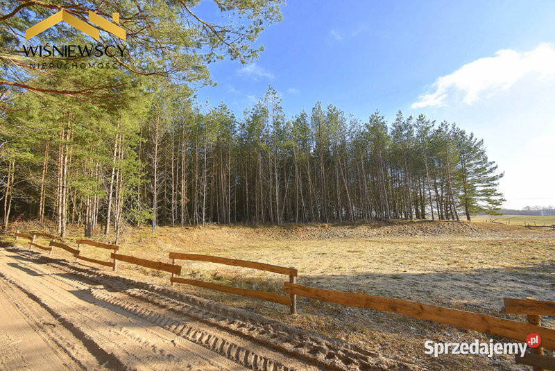 Działka 3001 m2 lesie budowlana uzbrojona Kiersztanowo