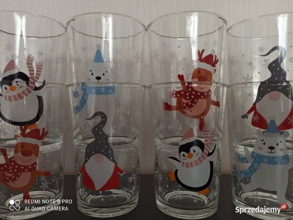 Szklanki PRL Porcelana i szkło Warpechy Stare