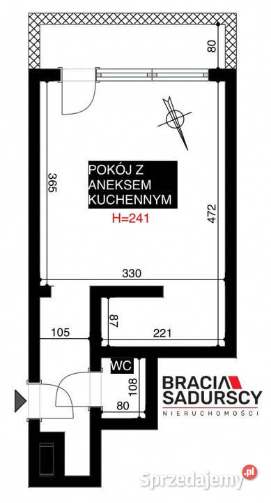 Mieszkanie Kraków Pielęgniarek 185m2 1pokojowe