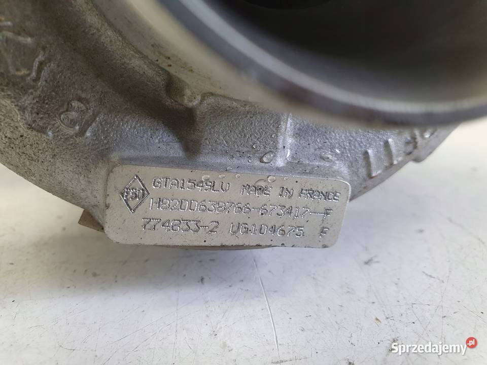 TURBOSPRĘŻARKA Renault Koleos 20 DCI turbo lubelskie Rudka