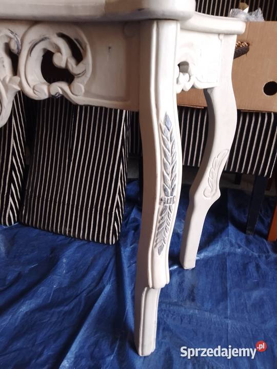 Konsola stolik przyścienny z kamiennym blatem Stolno