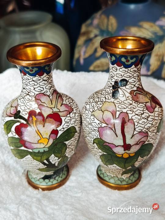 Wazoniki Cloisonne 2 Warszawa sprzedam