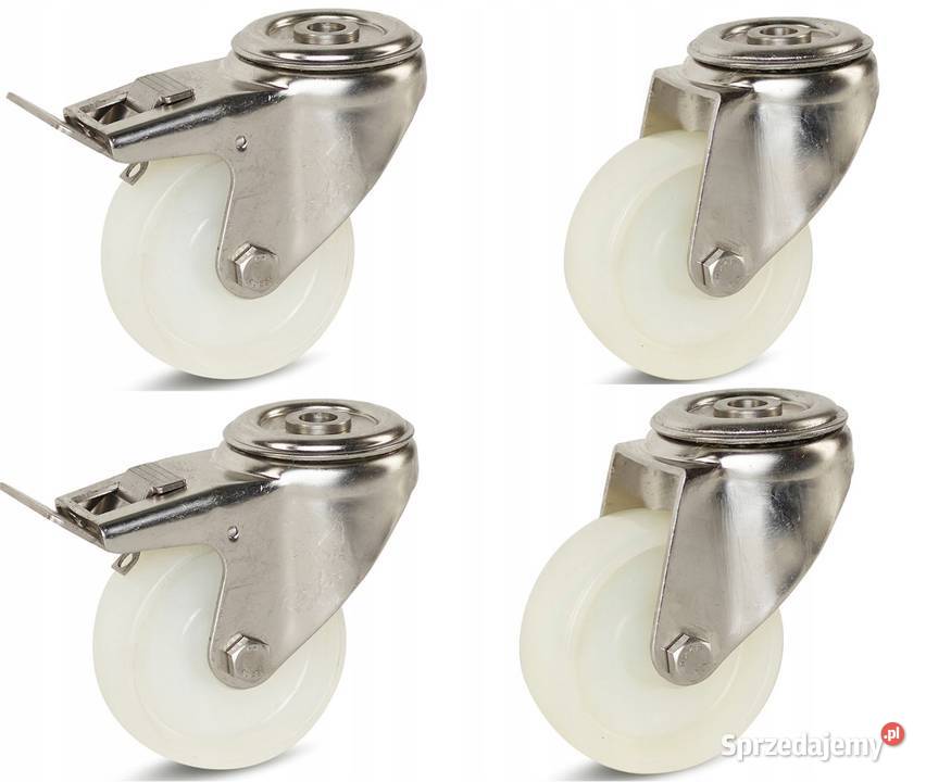 Koła Zestaw 4 Obrotowe z Hamulcem 80mm 560 Kozienice