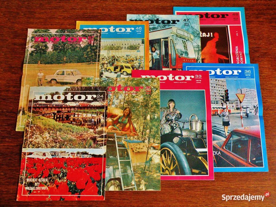 Motor tygodnik z PRL okładki 8 numerów z 1976 r Bydgoszcz
