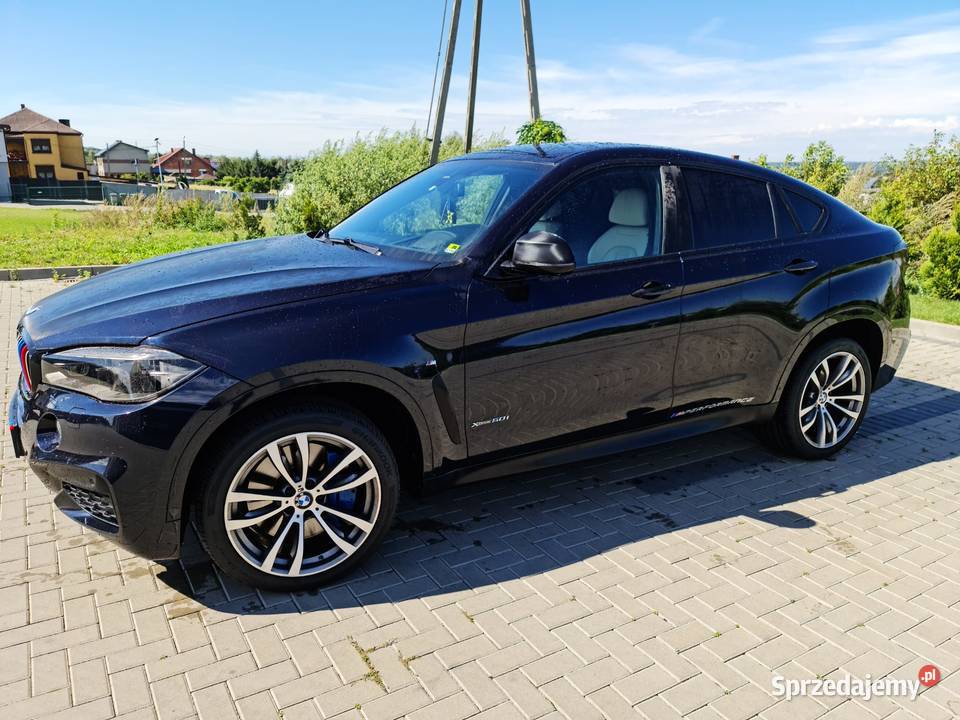 BMW X6 F16 2014 2019 44 xDRIVE 50i NAJBOGATSZA Czernica