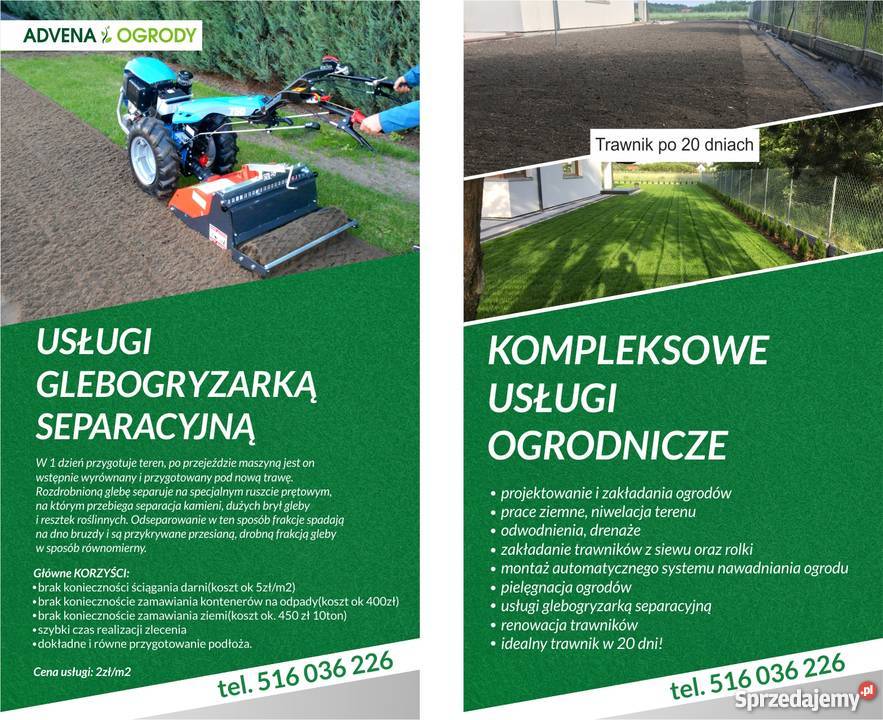 Wymiana darni rekultywacja trawnika Bydgoszcz