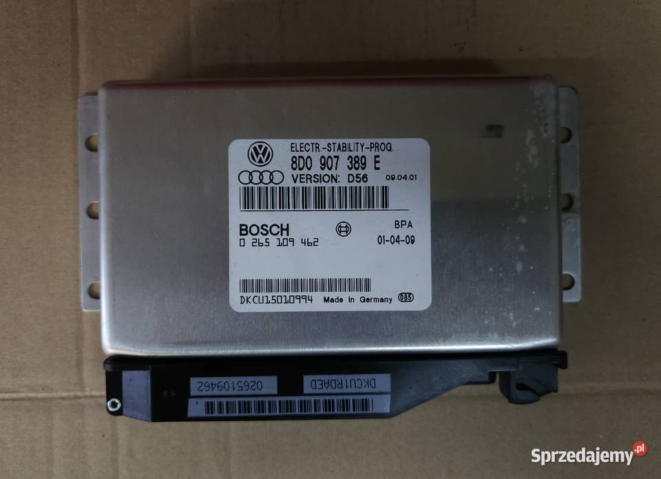 ESP ABS Sterownik Bosch 0265109462 8D0907389E osobowe