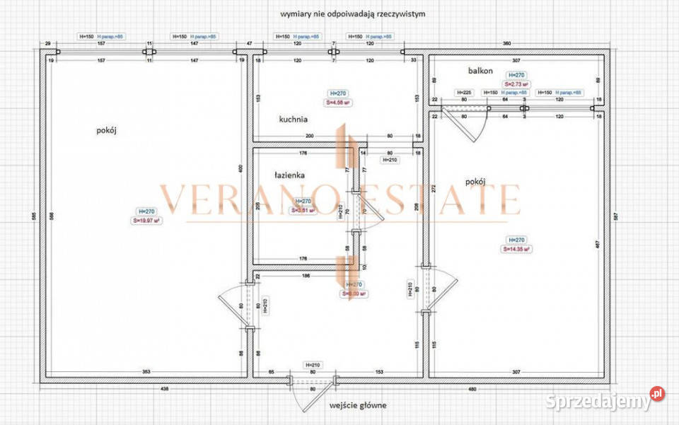 Gotowiec inwestycyjny 2 pokoje 415 m Łódź sprzedam