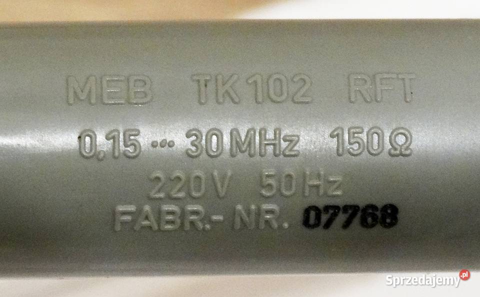 Sonda pomiarowa MEB TK102 RFT 01530 MHz 150 omów śląskie Gliwice sprzedam