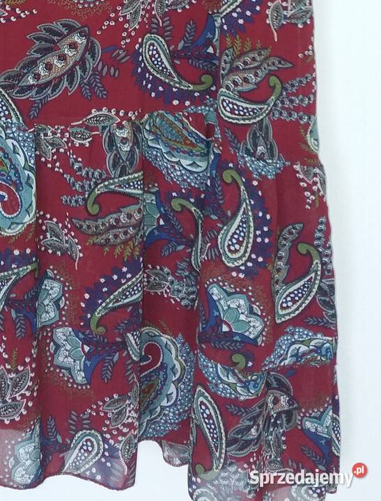 XL50 Ołówkowa sukienka z falbaną nowa Gliwice