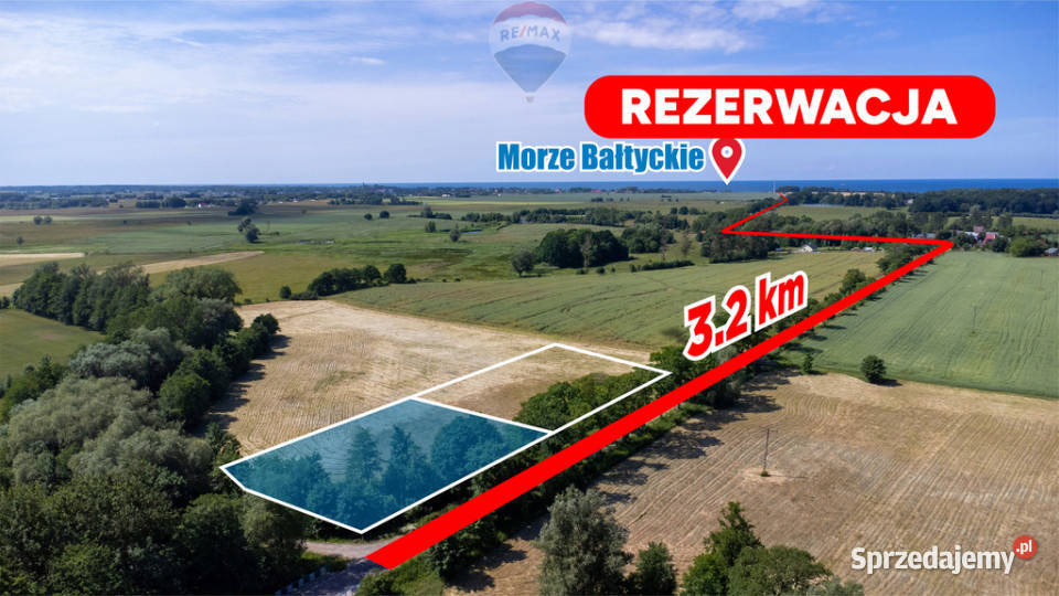 Malownicza działka w Kiszkowie, 3 km od morza!