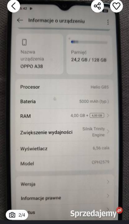Oppo a 38 Stargard