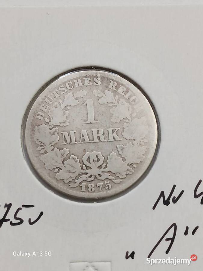 1 Marka Prusy 1875 r 4 mennica A wielkopolskie Konin