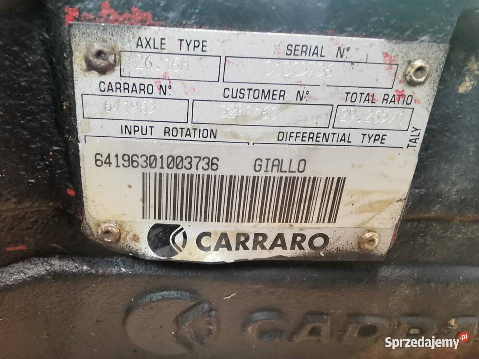 Belka osi napędowej Deutzfahr 266 Agrovector