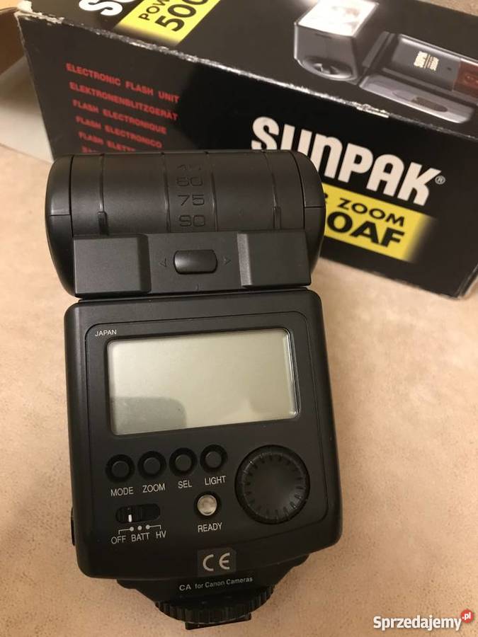 SUNPAK Power zoom CANON 5000AF Lampa błyskowa Białystok sprzedam