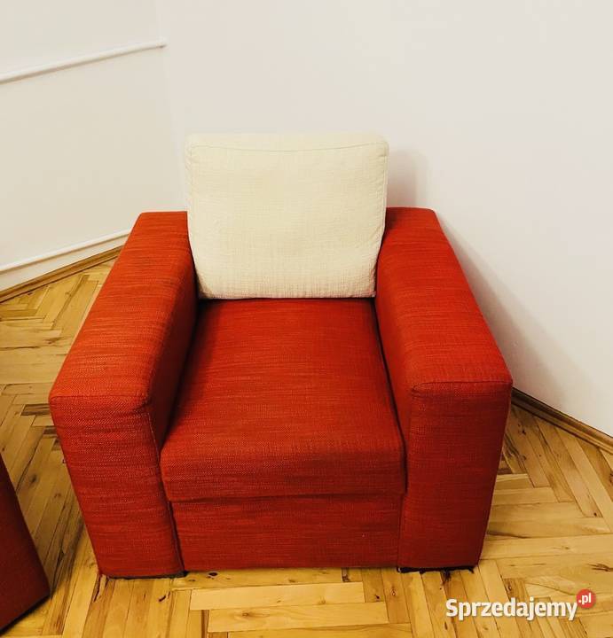 Sofa rozkładana z funkcją spania dwa fotele Sanok