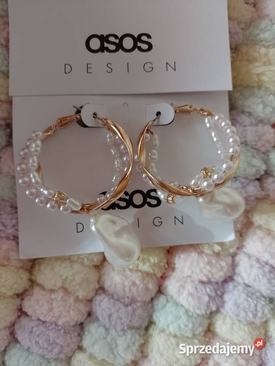 ASOS Bogato zdobione kolczyki ślubne z Londynu małopolskie sprzedam