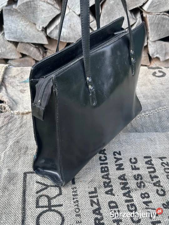 Ręcznie malowana skórzana torebka vintage Warszawa
