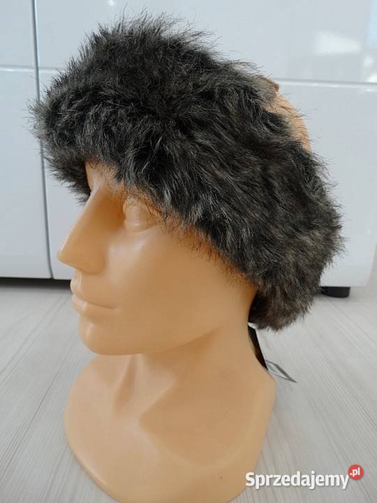 Opaska na Uszy Futrzana Zimowa Sztuczne Futerko Łomża