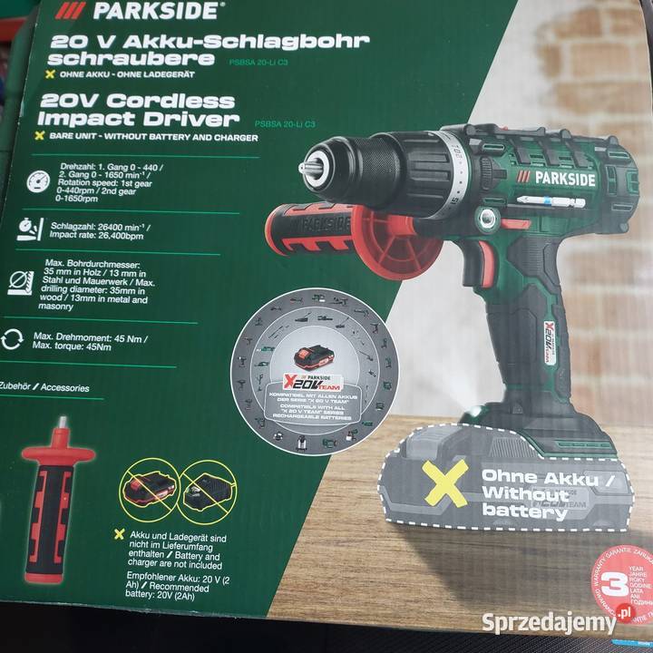 Wkrętarko wiertarka udarowa akumulatorowa mocna sprzedam