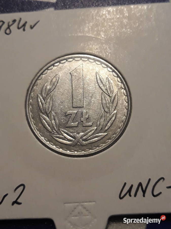 1 złoty 1984 r 2 około mennicze Konin