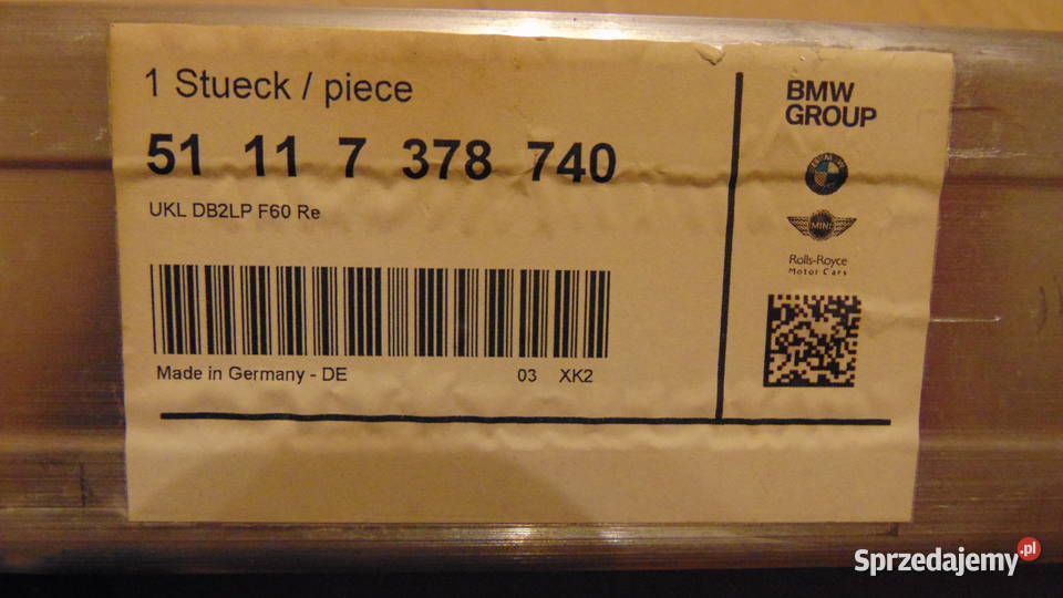 Mini F60 strefa zgniotu alu prawa dolna OE Białystok